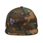 Solid Slate Ethereum Enigma Snapback Hat - Image 9