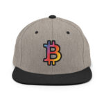 Bitcoin Prismatic Pride Snapback Hat - Image 7