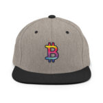 Bitcoin Colour Wave Emblem Snapback - Image 7