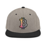 Bitcoin Spectrum Stripes Snapback Hat - Image 10