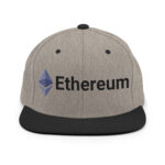 Solid Slate Ethereum Enigma Snapback Hat - Image 10