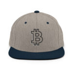 Bit by Bit Embossed Bitcoin Snapback - Image 8