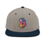 Bitcoin Aura Fusion Snapback Hat - Image 11