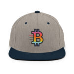 Bitcoin Speed Spectrum Revolution Snapback Hat - Image 11