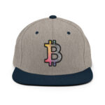 Bitcoin Spectrum Stripes Snapback Hat - Image 11