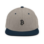 Bitcoin Silhouette Core Snapback Hat - Image 11