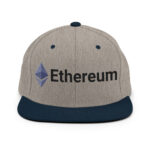 Solid Slate Ethereum Enigma Snapback Hat - Image 11
