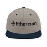 Celestial Cyan Ethereum Explorer Snapback Hat - Image 11