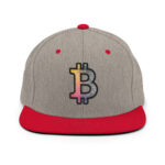 Bitcoin Spectrum Stripes Snapback Hat - Image 12
