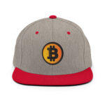 Bitcoin Sunrise Gradient Snapback Hat - Image 12