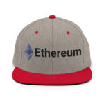 Solid Slate Ethereum Enigma Snapback Hat - Image 12