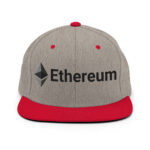 Celestial Cyan Ethereum Explorer Snapback Hat - Image 12