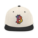 Bitcoin Prismatic Pride Snapback Hat - Image 9