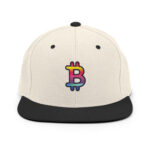 Bitcoin Colour Wave Emblem Snapback - Image 9