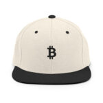 Bitcoin Silhouette Core Snapback Hat - Image 13