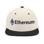 Solid Slate Ethereum Enigma Snapback Hat - Image 13