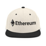Celestial Cyan Ethereum Explorer Snapback Hat - Image 13