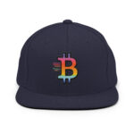 Bitcoin Speed Spectrum Revolution Snapback Hat - Image 5