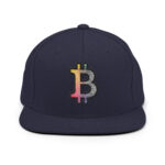 Bitcoin Spectrum Stripes Snapback Hat - Image 5