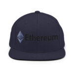 Solid Slate Ethereum Enigma Snapback Hat - Image 6