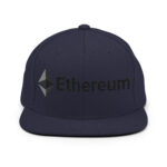 Celestial Cyan Ethereum Explorer Snapback Hat - Image 6