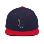 Bit by Bit Embossed Bitcoin Snapback - Image 4