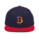 Bitcoin Prismatic Pride Snapback Hat - Image 4