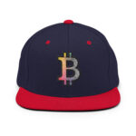 Bitcoin Spectrum Stripes Snapback Hat - Image 6
