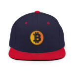Bitcoin Sunrise Gradient Snapback Hat - Image 7