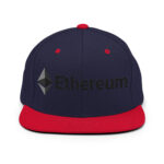 Celestial Cyan Ethereum Explorer Snapback Hat - Image 7