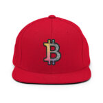 Bitcoin Spectrum Stripes Snapback Hat - Image 7