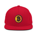 Bitcoin Sunrise Gradient Snapback Hat - Image 8