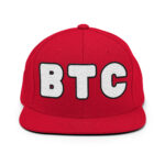 Bitcoin Monochrome Elegance Snapback Hat - Image 8