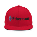 Solid Slate Ethereum Enigma Snapback Hat - Image 8