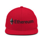 Celestial Cyan Ethereum Explorer Snapback Hat - Image 8