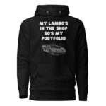 My Lambo's in the Shop - So's My Portfolio Hoodies - Image 2