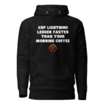 XRP Lightning Ledger Faster Than Your Morning Coffee Hoodie - Image 2