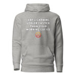 XRP Lightning Ledger Faster Than Your Morning Coffee Hoodie - Image 5