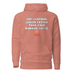 XRP Lightning Ledger Faster Than Your Morning Coffee Hoodie - Image 4
