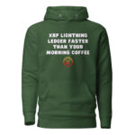 XRP Lightning Ledger Faster Than Your Morning Coffee Hoodie - Image 3