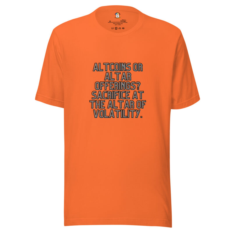unisex staple t shirt orange front 65f11740f2171