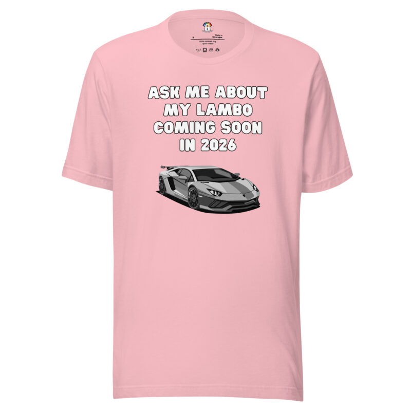 unisex staple t shirt pink front 6603034854443