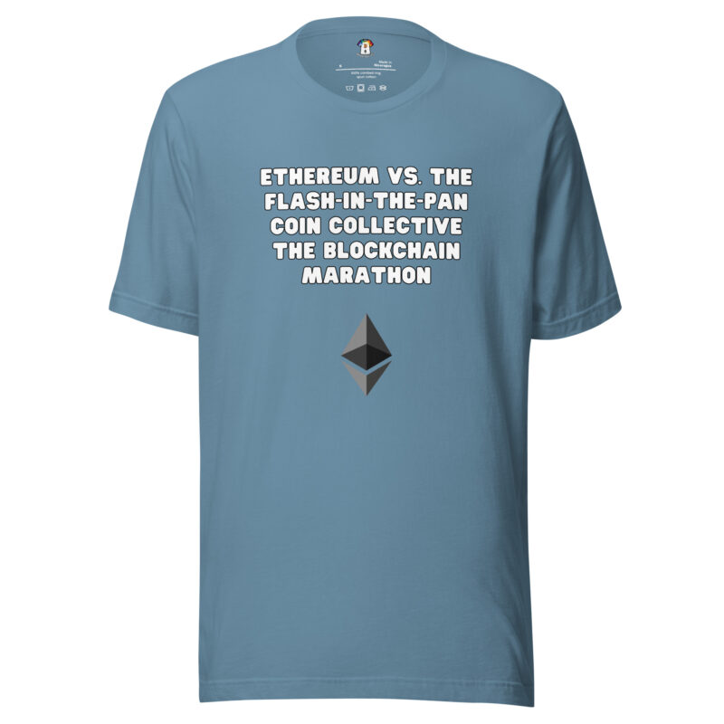 unisex staple t shirt steel blue front 65fb5468b1451