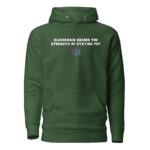 Blockchain Brawn The Strength of Staying Put Hoodie - Image 3